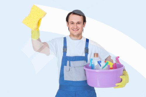 Professional carpet cleaning in a modern living room