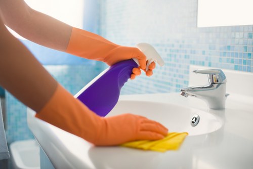 Industry-specific commercial cleaning for a workplace facility