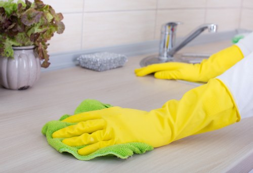 Clean empty room after builders cleaning with polished surfaces