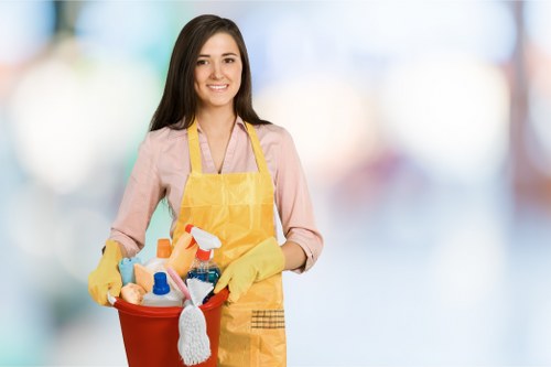 Thorough deep cleaning of a bathroom with sanitizing focus